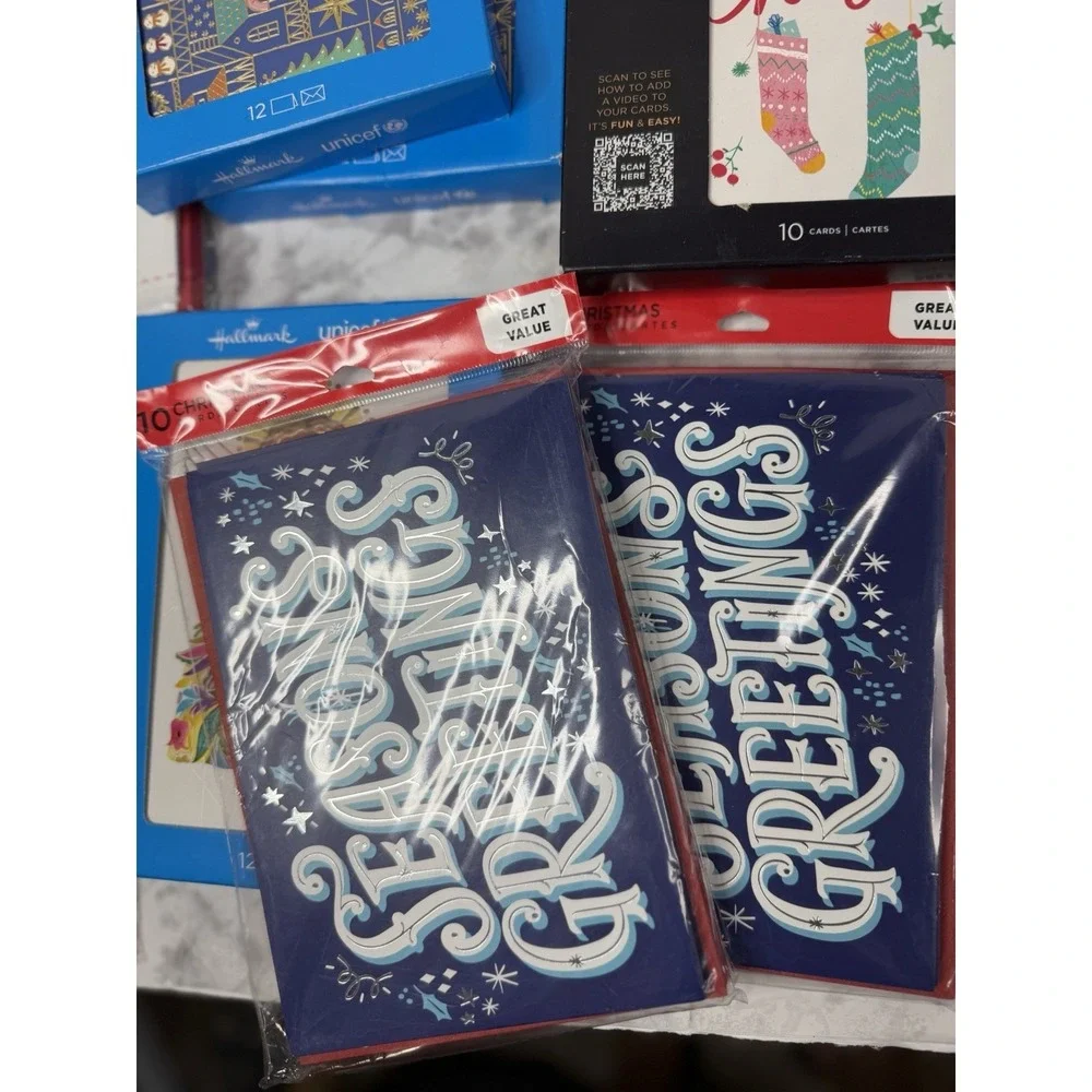 Hallmark Boxed Christmas Card Lot New Sealed Lot Of 18 Boxes/packs